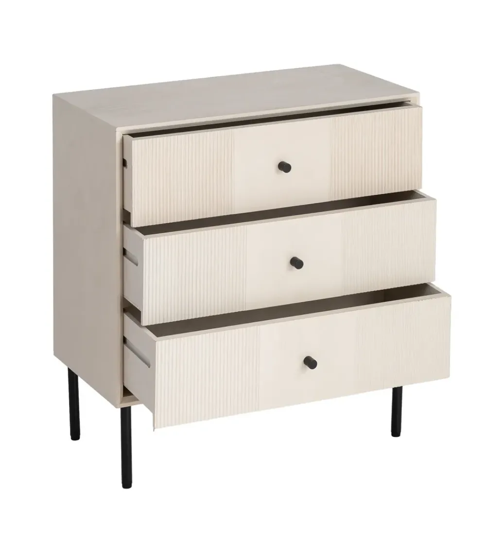 Stolik nocny ENTARADA 61 cm kremowy*Zona-Design Discount