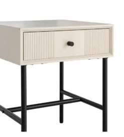 Stolik nocny ENTARADA 40 cm kremowy*Zona-Design Outlet