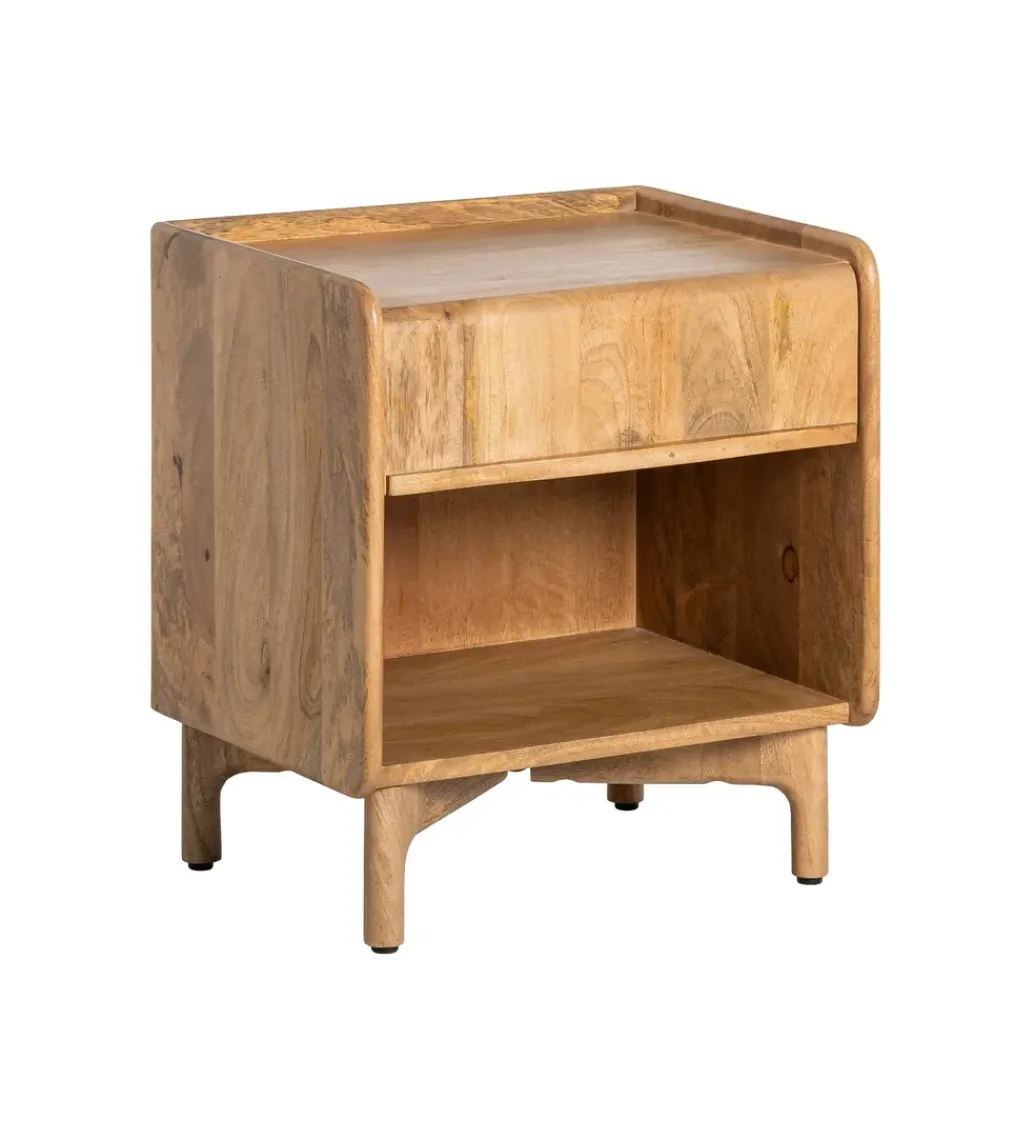 Stolik nocny GALT 50 cm drewno mango naturalny*Zona-Design