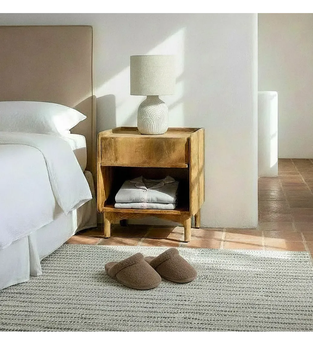 Stolik nocny GALT 50 cm drewno mango naturalny*Zona-Design