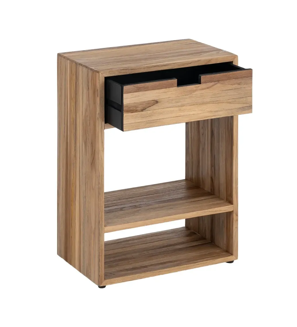 Stolik nocny KURAN 60 cm drewno teak*Zona-Design Sale