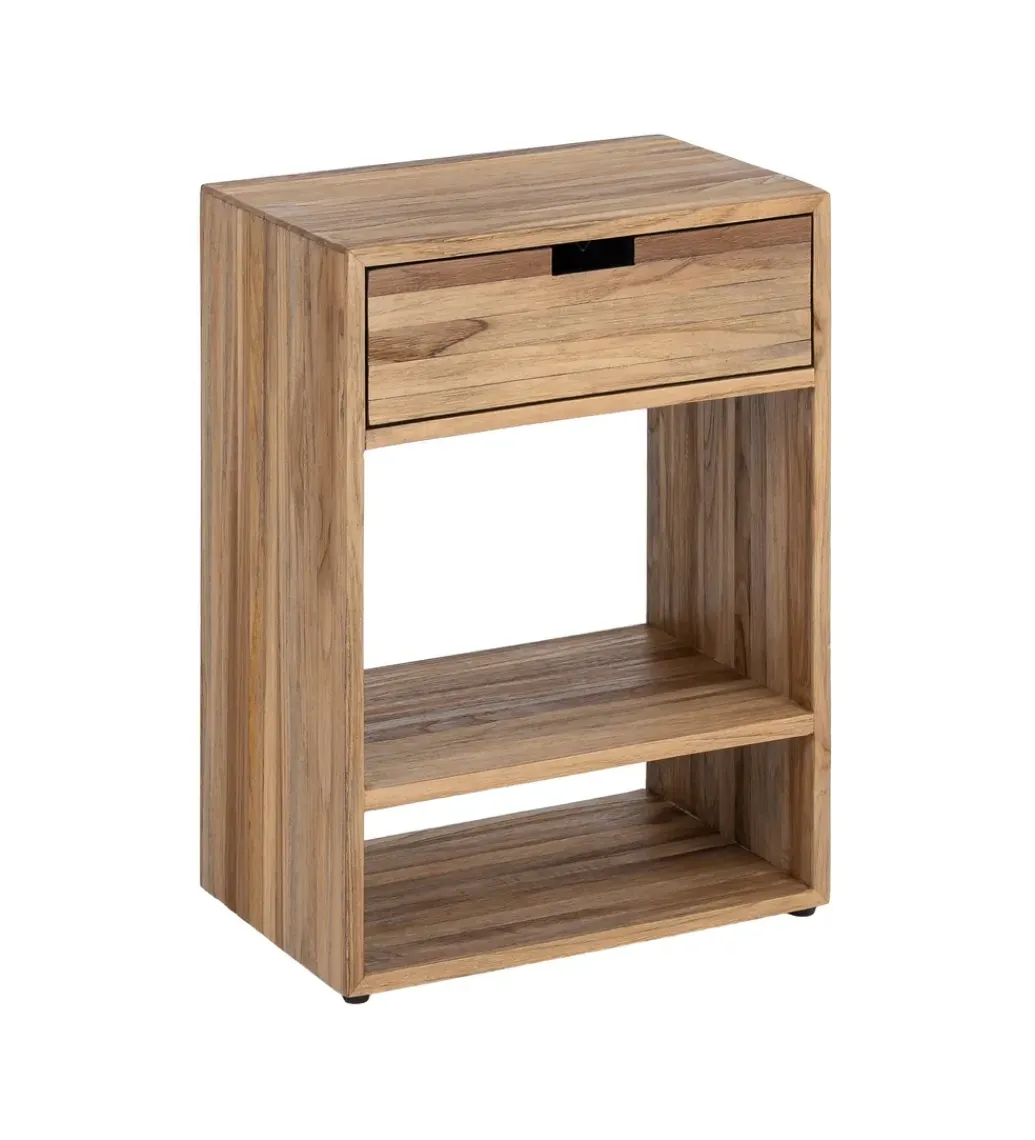 Stolik nocny KURAN 60 cm drewno teak*Zona-Design Sale