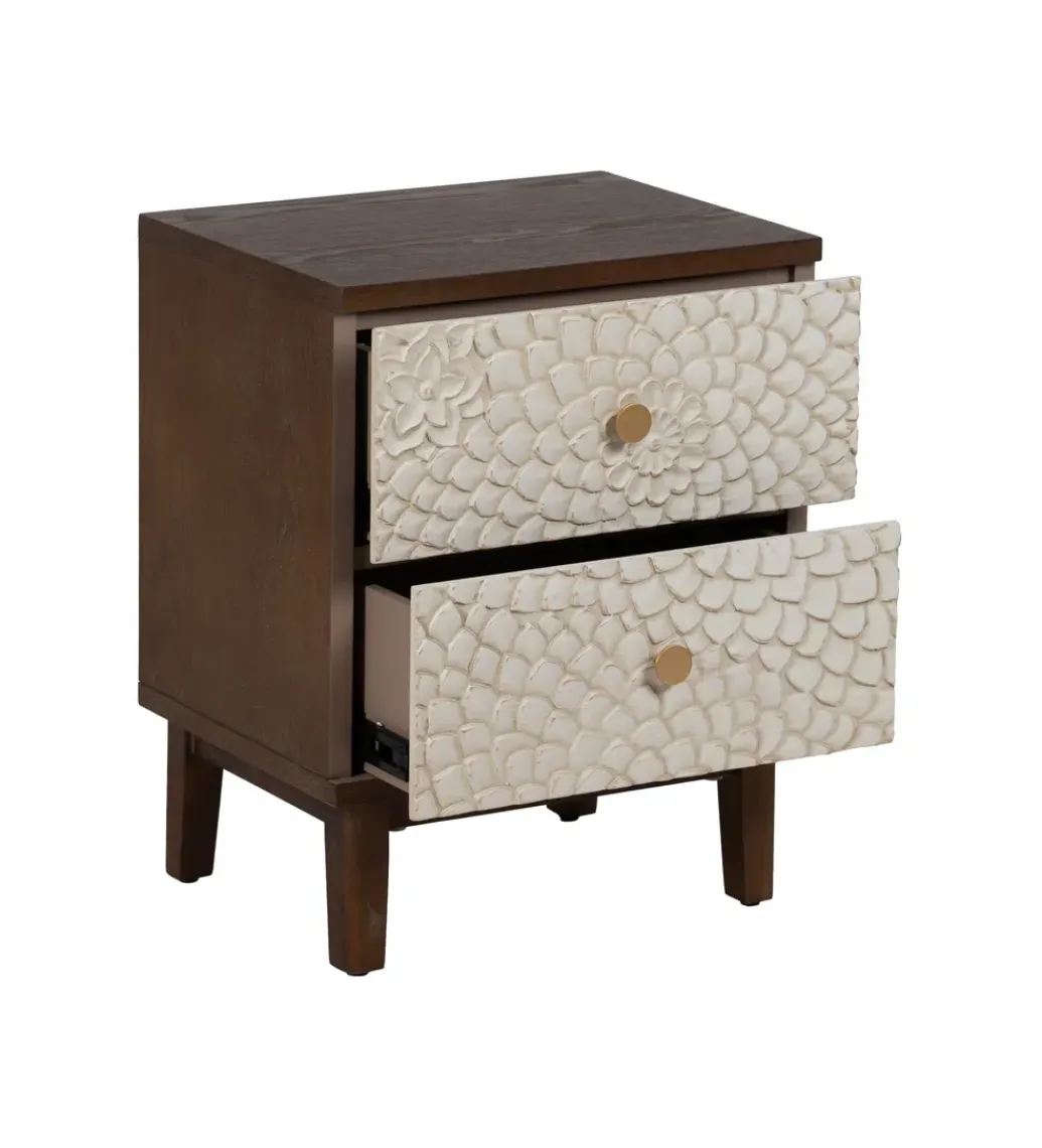 Stolik nocny LAPUNA 60 cm drewno sosny*Zona-Design