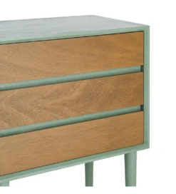 Stolik nocny MESTARONY 62 cm naturalny zielony*Zona-Design New