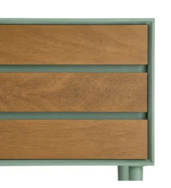 Stolik nocny MESTARONY 62 cm naturalny zielony*Zona-Design New