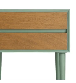 Stolik nocny MESTARONY 50 cm zielony naturalny*Zona-Design Sale
