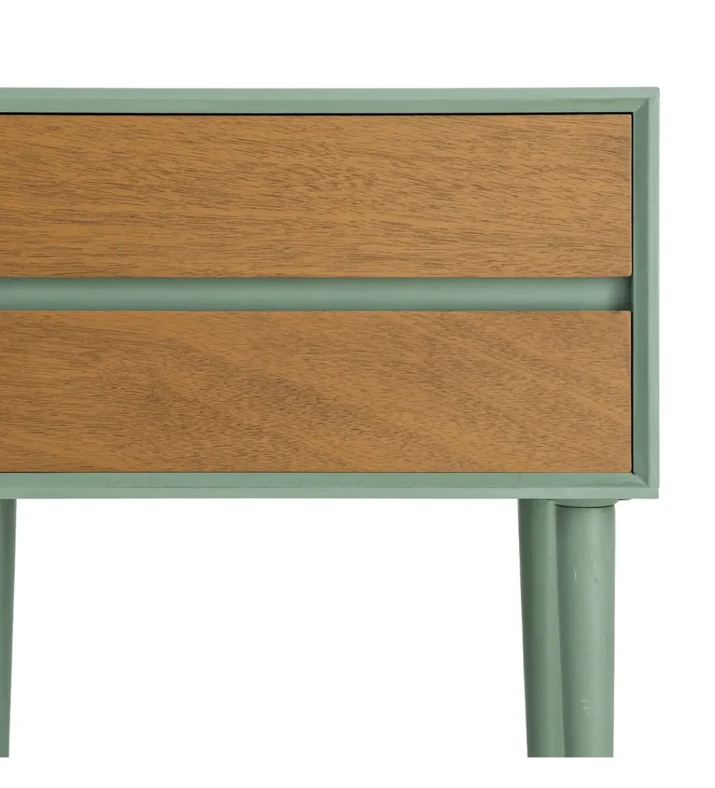 Stolik nocny MESTARONY 50 cm zielony naturalny*Zona-Design Sale
