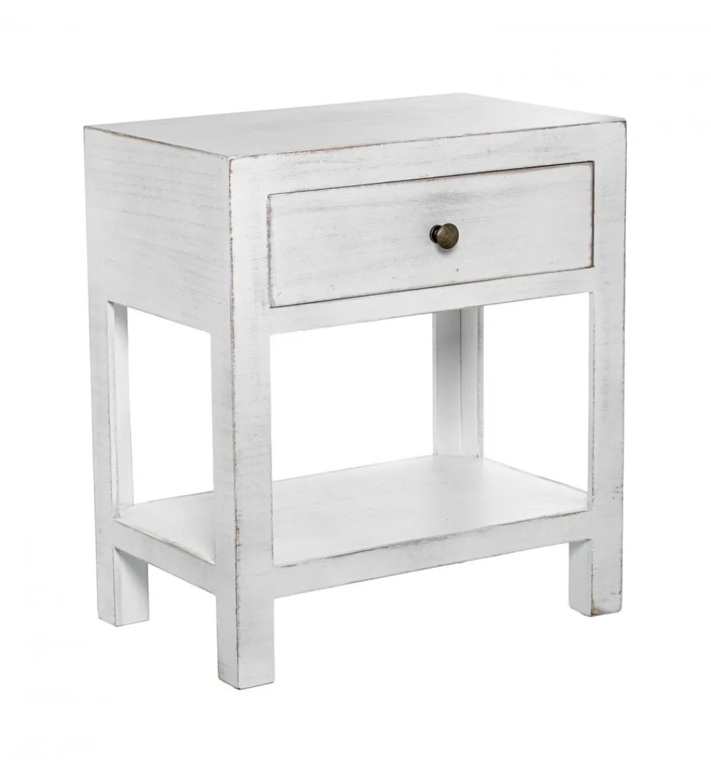 Stolik nocny NOCHENEZ 45 cm biała*Exclusivas New