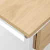 Stolik nocny PRETRUSIA 50 cm naturalny biały*Exclusivas Discount