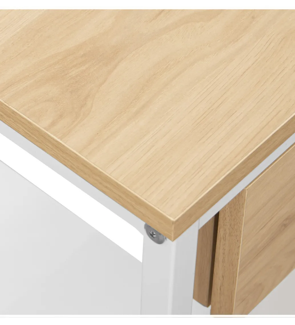 Stolik nocny PRETRUSIA 50 cm naturalny biały*Exclusivas Discount