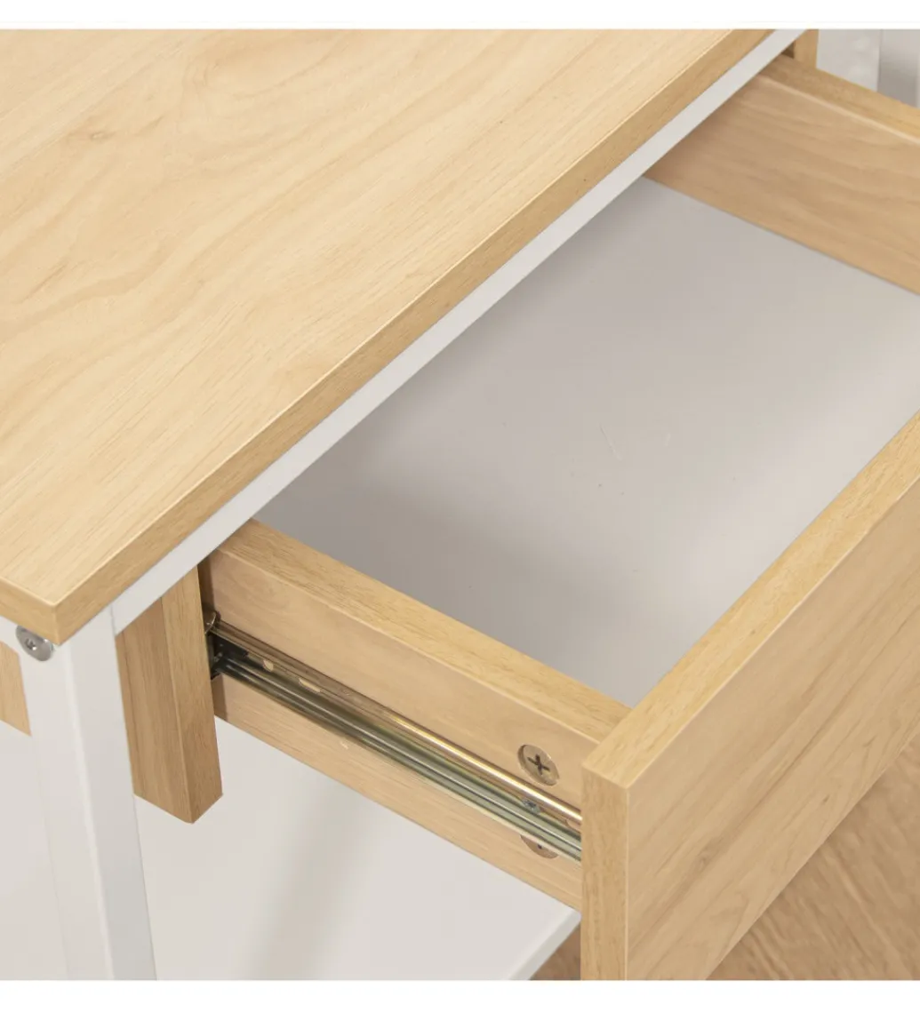 Stolik nocny PRETRUSIA 50 cm naturalny biały*Exclusivas Discount