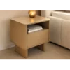 Stolik nocny SAVOY 50 cm kolor trawertynu*Invicta Interior