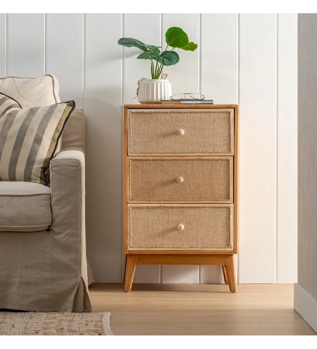 Stolik nocny WARTUM 76 cm naturalny*Zona-Design Sale
