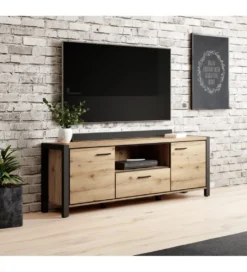 Stolik Pod TV AKTIV 180 cm w optyce dąb Taurus*Helvetia Best