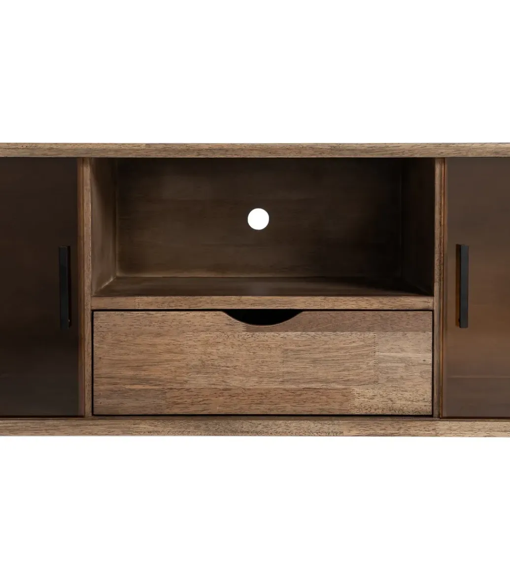 Stolik pod TV AMY 150 cm drewno kauczuk*Zona-Design Clearance