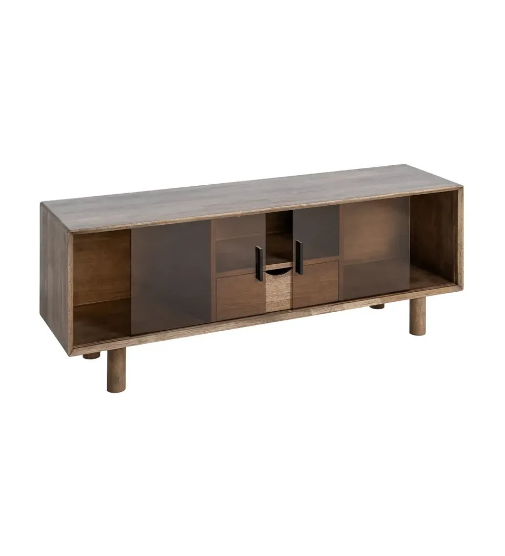 Stolik pod TV AMY 150 cm drewno kauczuk*Zona-Design Clearance