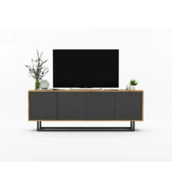 Stolik pod Tv Apollo B 150 cm antracytowy*Polski Design ML New