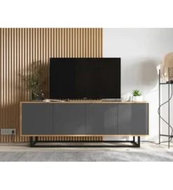 Stolik pod Tv Apollo B 150 cm antracytowy*Polski Design ML New