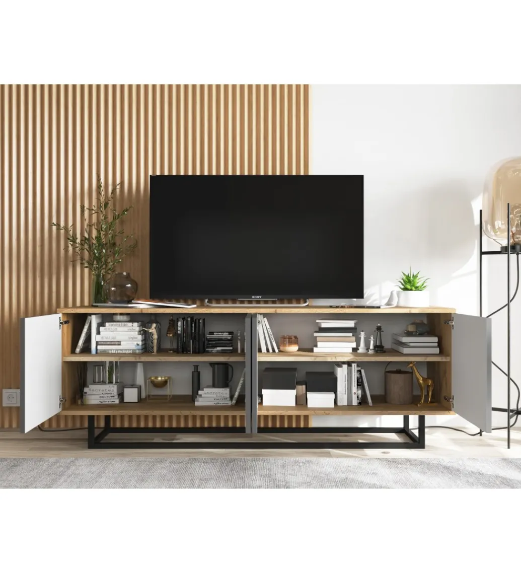 Stolik pod Tv Apollo B 150 cm antracytowy*Polski Design ML New