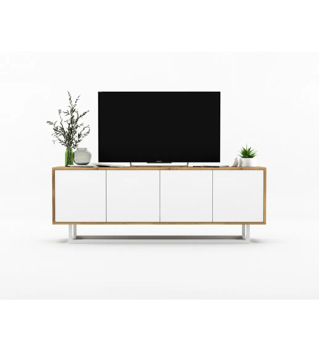 Stolik pod Tv Apollo B 150 cm biały*Polski Design ML Outlet