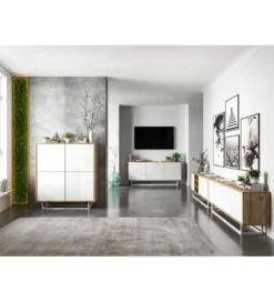 Stolik pod Tv Apollo B 150 cm biały*Polski Design ML Outlet