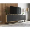 Stolik pod Tv Apollo B 150 cm czarny*Polski Design ML Clearance