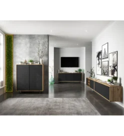 Stolik pod Tv Apollo B II 150 cm antracytowy*Polski Design ML Sale