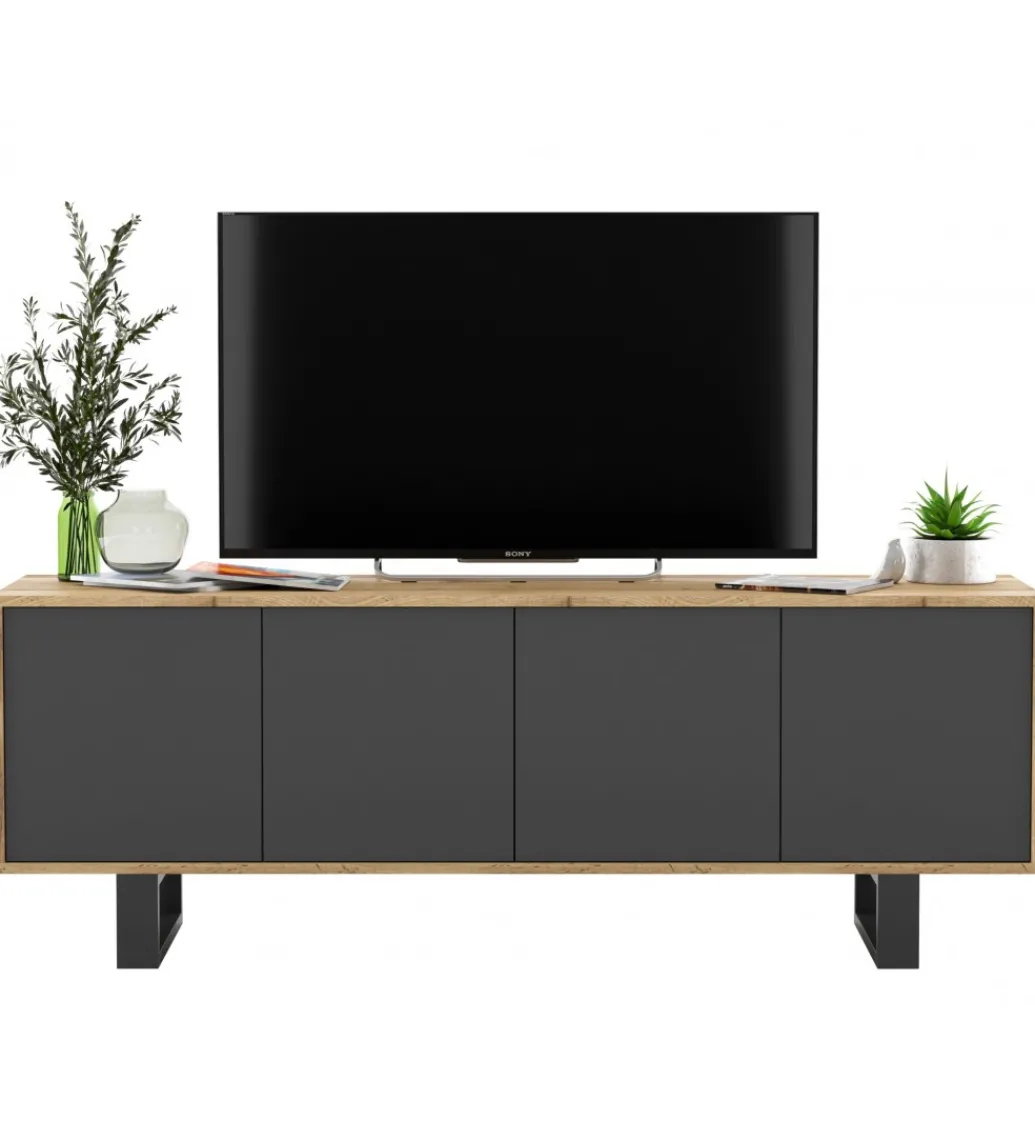Stolik pod Tv Apollo B II 150 cm antracytowy*Polski Design ML Sale