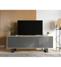 Stolik pod Tv Apollo B II 150 cm antracytowy*Polski Design ML Sale