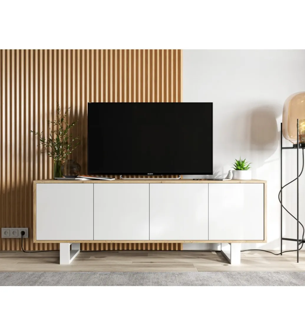 Stolik pod Tv Apollo B II 150 cm biały*Polski Design ML Discount