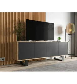 Stolik pod Tv Apollo B II 150 cm czarny*Polski Design ML Hot
