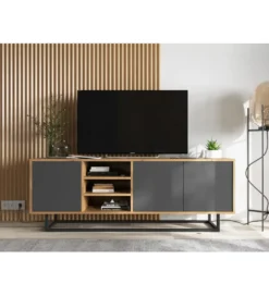 Stolik pod Tv Apollo 150 cm antracytowy*Polski Design ML