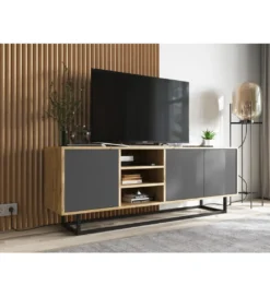 Stolik pod Tv Apollo 150 cm antracytowy*Polski Design ML