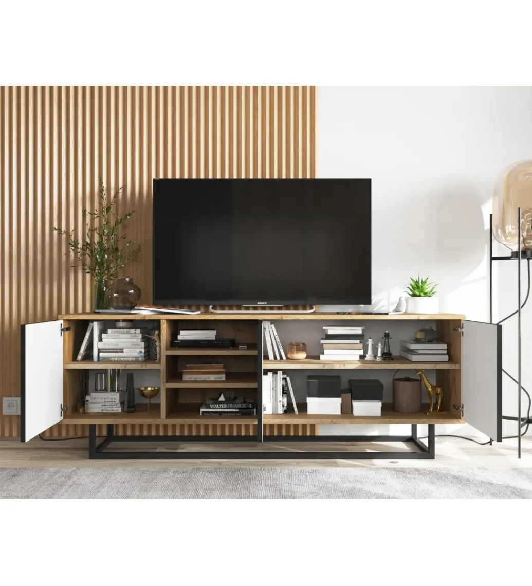 Stolik pod Tv Apollo 150 cm czarny*Polski Design ML Best