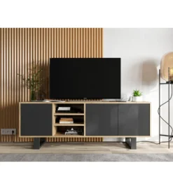 Stolik pod Tv Apollo II 150 cm czarny*Polski Design ML Discount