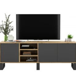 Stolik pod Tv Apollo III 150 cm antracytowy*Polski Design ML Online