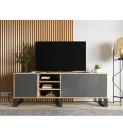 Stolik pod Tv Apollo III 150 cm antracytowy*Polski Design ML Online