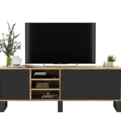 Stolik pod Tv Apollo III 150 cm czarny*Polski Design ML Sale