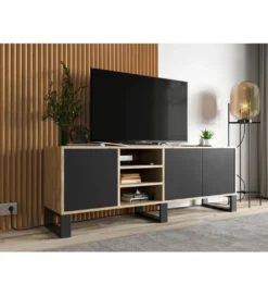 Stolik pod Tv Apollo III 150 cm czarny*Polski Design ML Sale