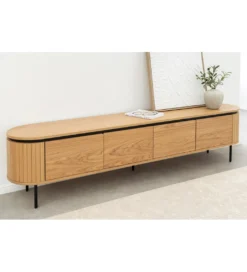 Stolik pod TV ATELIER 200 cm kolor naturalnego dębu*Invicta Interior Discount