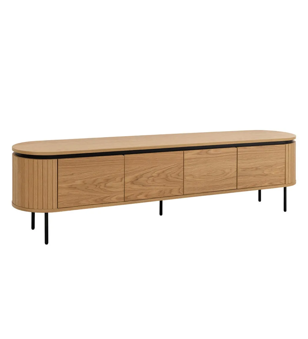 Stolik pod TV ATELIER 200 cm kolor naturalnego dębu*Invicta Interior Discount