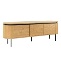 Stolik pod TV ATELIER 160 cm kolor naturalnego dębu*Invicta Interior - przedsprzedaż Hot