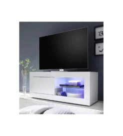 Stolik pod TV BASIC 140 cm biały*MCA Linia Włoska