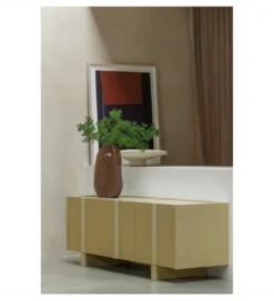 Stolik pod TV BASU 152 cm drewno sosny moss*WOOOD