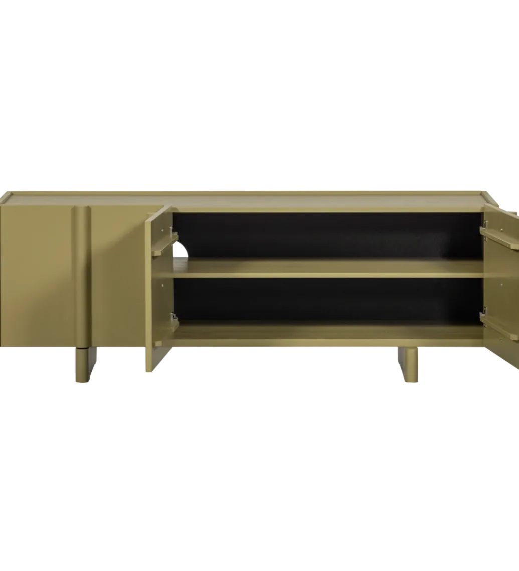 Stolik pod TV BASU 152 cm drewno sosny moss*WOOOD
