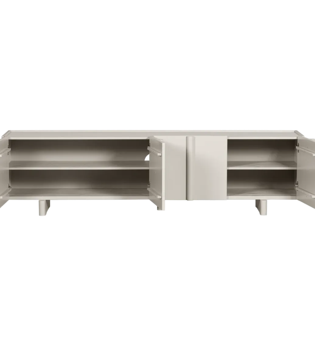 Stolik pod TV BASU 200 cm drewno sosny dust*WOOOD Sale