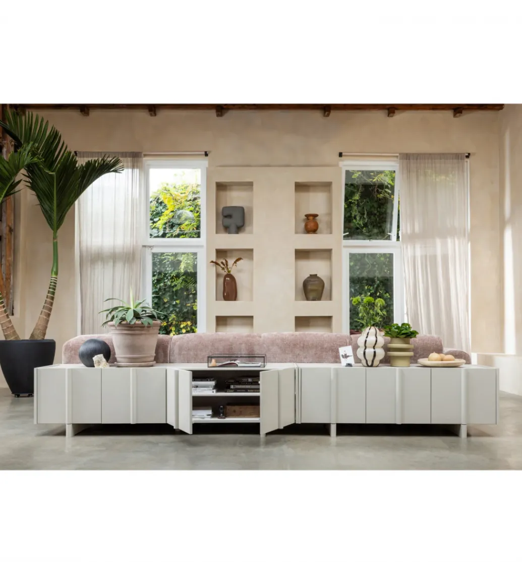 Stolik pod TV BASU 152 cm drewno sosny dust*WOOOD Outlet