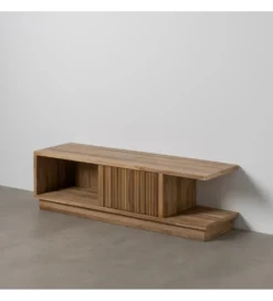 Stolik pod TV BELLAMONTE 135 cm drewno teak*Zona-Design Outlet