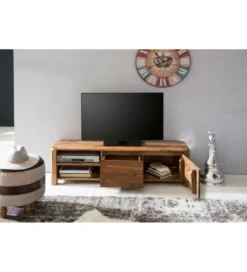 Stolik pod TV BOHA 140 cm drewno sheesham*WOHNLING, GERMANY Hot