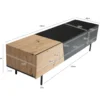 Stolik pod TV BONNA 150 cm czarna z optyką dębu*WOHNLING, GERMANY Best